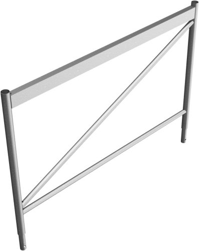 Top-mounted part for crank-operated & universal scaffolding jacks