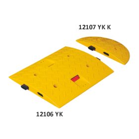   Sebességcsökkentő küszöb prizmával - sárga, fekete (pvc)