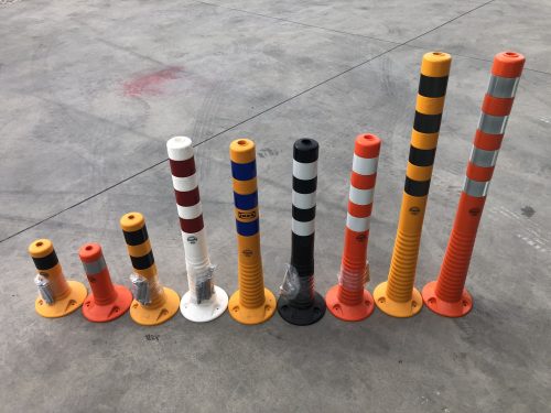 Parkolásgátló oszlop  (45cm) , Műanyag elhajló oszlop 