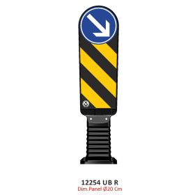 Forgalom elterelő panel , Műanyag elhajló tábla