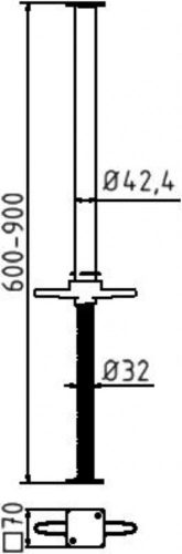 Árok kitámasztó dúc "Perfect" Ø 32 mm