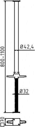 Árok kitámasztó dúc "Perfect" Ø 32 mm