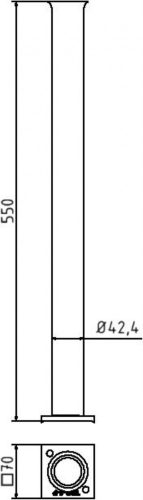 Árok kitámasztó dúc cső  Ø 42 mm 