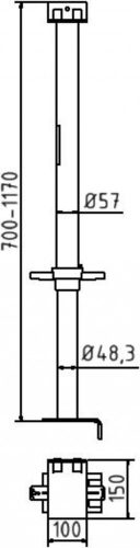 Árok kitámasztó dúc "Perfect" Ø 48 mm