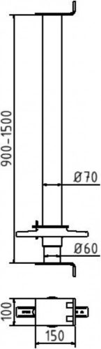 Árok kitámasztó dúc "Perfect" Ø 60 mm