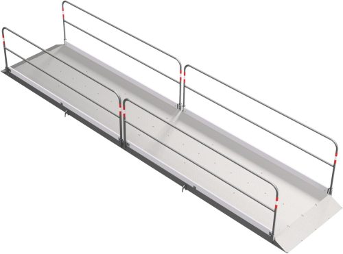 Acél borításos aluminium gyalogos provizórium 