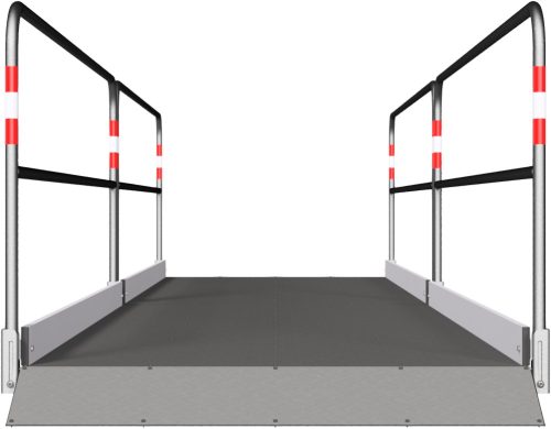 Acél borításos aluminium gyalogos provizórium 