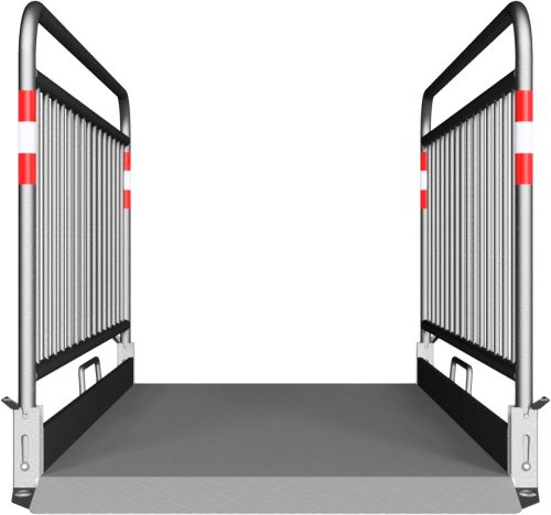 Aluminium gyalogos provizórium biztonsági korláttal