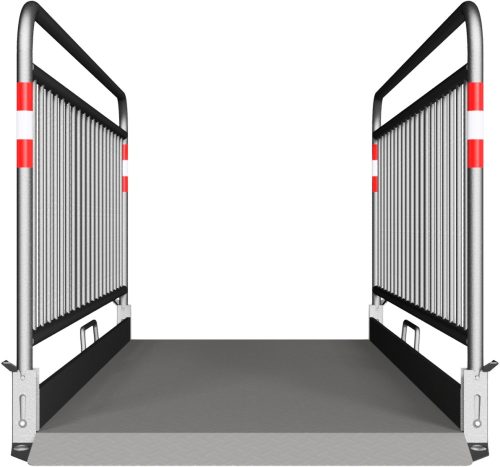 Aluminium gyalogos provizórium biztonsági korláttal