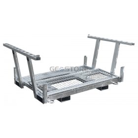 Twin pallet for traffic panels and base plates