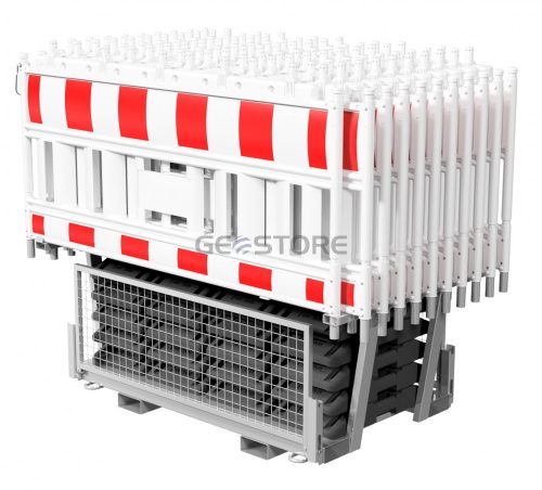 Twin pallet for traffic panels and base plates