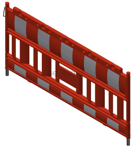 Euro2 műanyag kerítéspanel NOX ORANGE típus