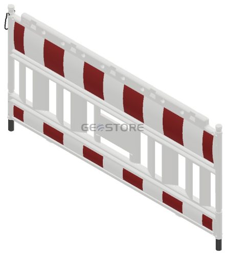 Euro2 műanyag kerítéspanel NOX WHITE típus