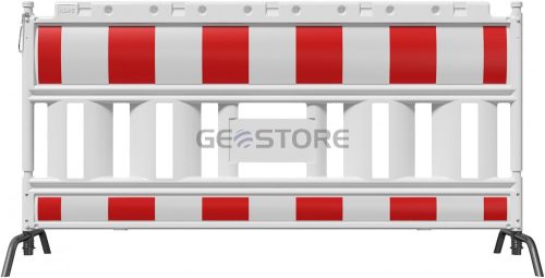 Euro2 panel fence with steel foot, pivotable