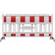 Euro2 panel fence with steel foot, pivotable
