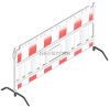 Euro2 panel fence with steel foot, pivotable