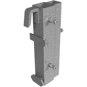 Oszloprögzítő - acél szalagkorláthoz Típus 1