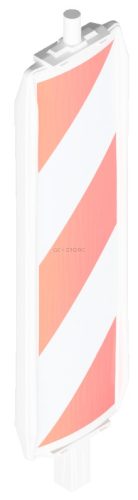 Állósávos / oldalakadály tábla TÍPUS 60 - 60x60mm / Ø42 mm