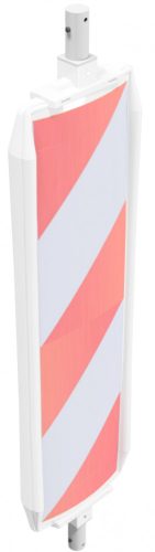 Állósávos / oldalakadály  tábla NOX típus (BASt)