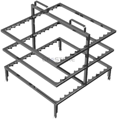 Tartókeret állósávos tábláknak