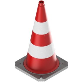 Terelőkúp - fényvisszaverő (BAST)