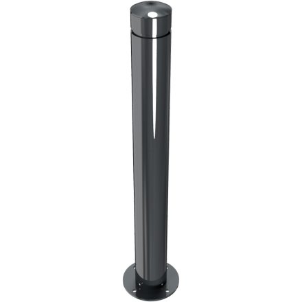 Díszes alumínium poller - TÍPUS 40101 - Ø100 mm - talplemezzel