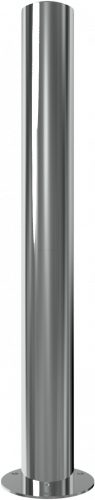 Rozsdamentes acéloszlop Ø 102 mm - talppal