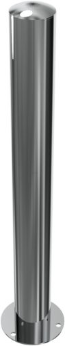 Rozsdamentes acéloszlop Ø 102 mm - talppal