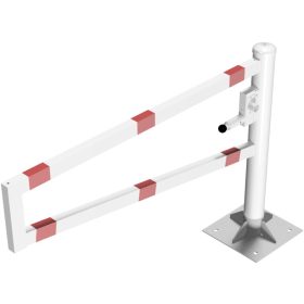   Forgókapu szögletes - porszórt - háromszögzárral - talppal