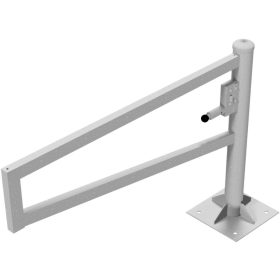 Forgó kapu szögletes - hengerzárral - talppal