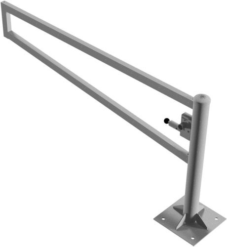 Forgó kapu szögletes - háromszögzárral - talppal