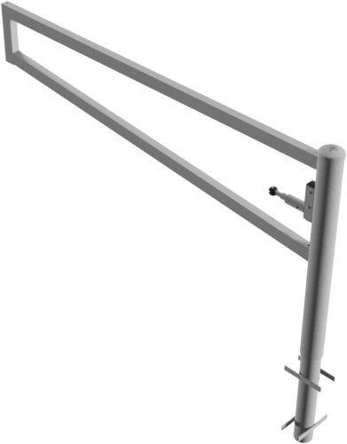 Forgó kapu szögletes - lakattal