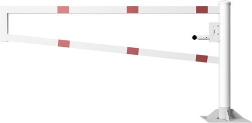 Forgó kapu szögletes  - porszórt - hengerzárral - talppal