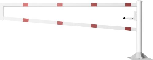 Forgó kapu szögletes - porszórt - lakattal - talppal