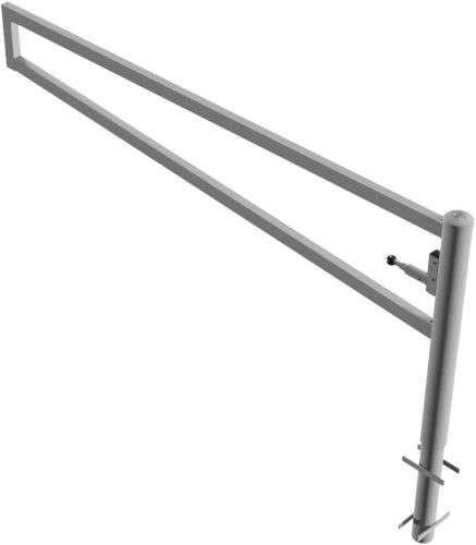 Forgó kapu szögletes - lakattal