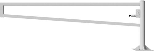 Forgó kapu szögletes - hengerzárral - talppal