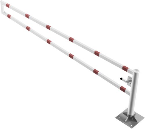 Forgó kapu szögletes - porszórt - háromszögzárral - talppal