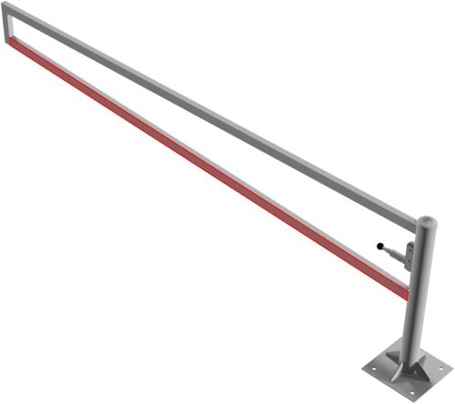 Forgó kapu szögletes - lakattal - talppal