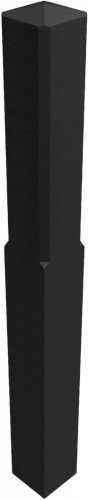 Recycling-material post square post 140 x 140 mm