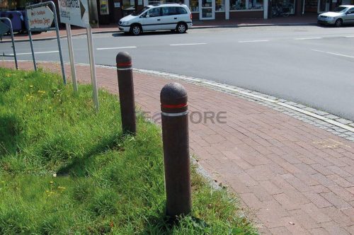 Recycling-material post hemispherical head Ø 150 mm