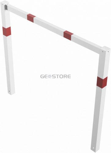Stationary access barriers welded with top bar