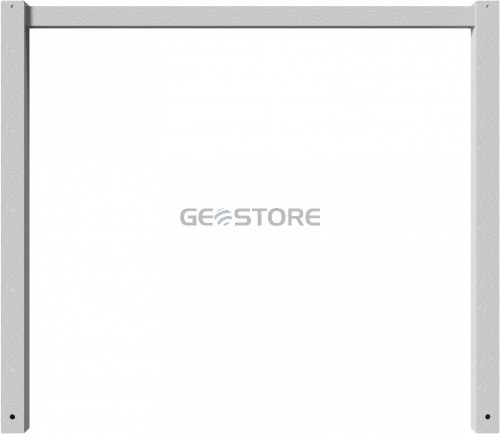 Stationary access barriers welded with top bar