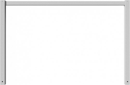 Stationary access barriers welded with top bar