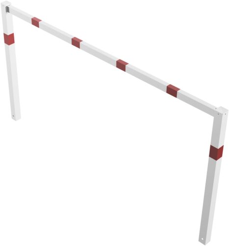 Stationary access barriers welded with top bar