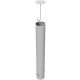 Steel tube bollards Ø 152 x 3.2 mm stationary, for casting in concrete hot-dip galvanized