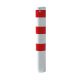 Steel tube bollard Ø 152 x 3,2 mm removable, without locking mechanism hot-dip galvanized / coated white