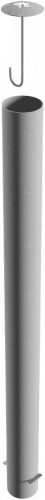 Steel tube bollards Ø 152 x 3.2 mm stationary, for casting in concrete hot-dip galvanized
