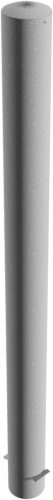 Steel tube bollards Ø 152 x 3.2 mm stationary, for casting in concrete hot-dip galvanized