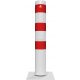 Tiltable steel tube bollard Ø 152 x 3.2 mm to be fixed by plugs