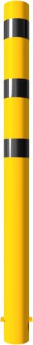 Védőoszlop talppal Ø 152 x 3,2 mm - sárga / fekete